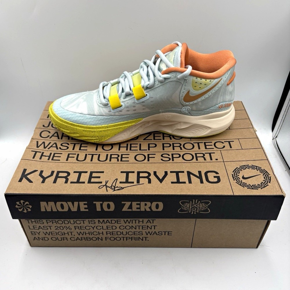 Nike Kyrie Low 5 Low Top Lace-Up Basketball Sneakers Blue Men Size 8 Women's 9.5